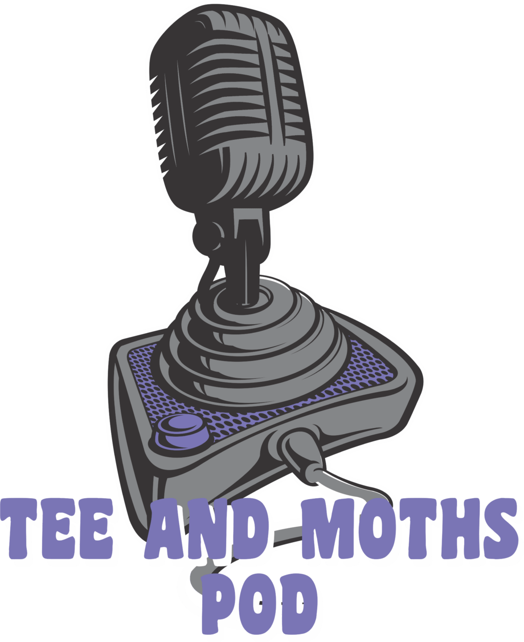 TEE AND MOTHS POD for black shirts